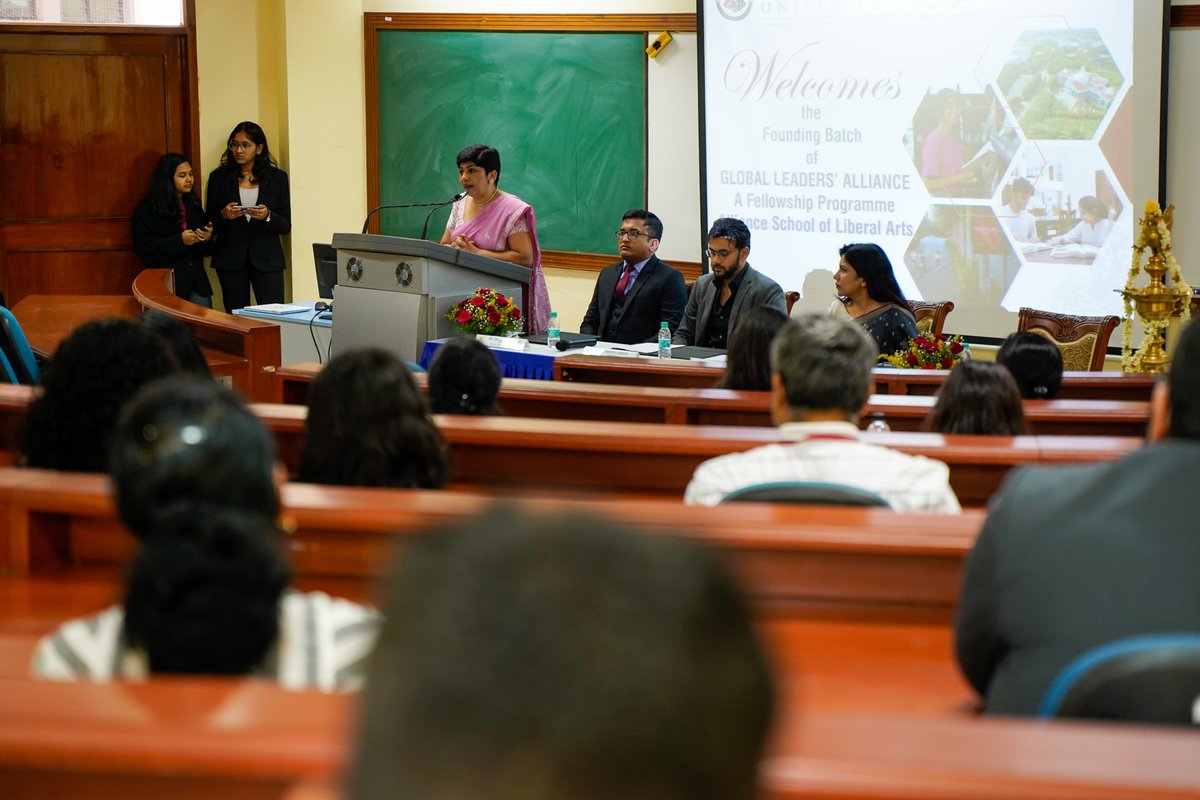 AllianceUniOfcl's tweet photo. The first cohort of fellows of the Global Leaders’ Alliance fellowship program of the School of Liberal Arts joined Alliance University, representing various countries and backgrounds.
#allianceuniversity #liberalarts #foundingbatch #bangalore #bengaluru #GLA #global #leaders https://t.co/XCDrYkRzGw