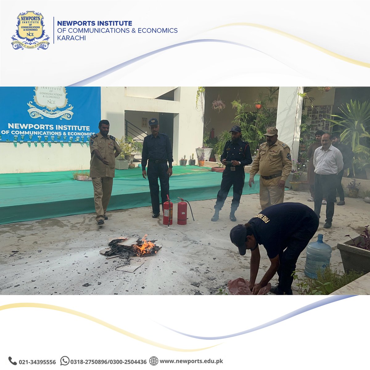 NewportsInst's tweet photo. Some highlights form the Fire Safety Awareness session held at Newports Institute, with Mr. Mazhar Rafique (Deputy Chief Fire Officer) and Mr. Muhammad Taufeeq (Station Officer). 

#newportsinstitute #fireandsafety #fireawareness #precaucion #fireprevention https://t.co/hnl0RXLk7b