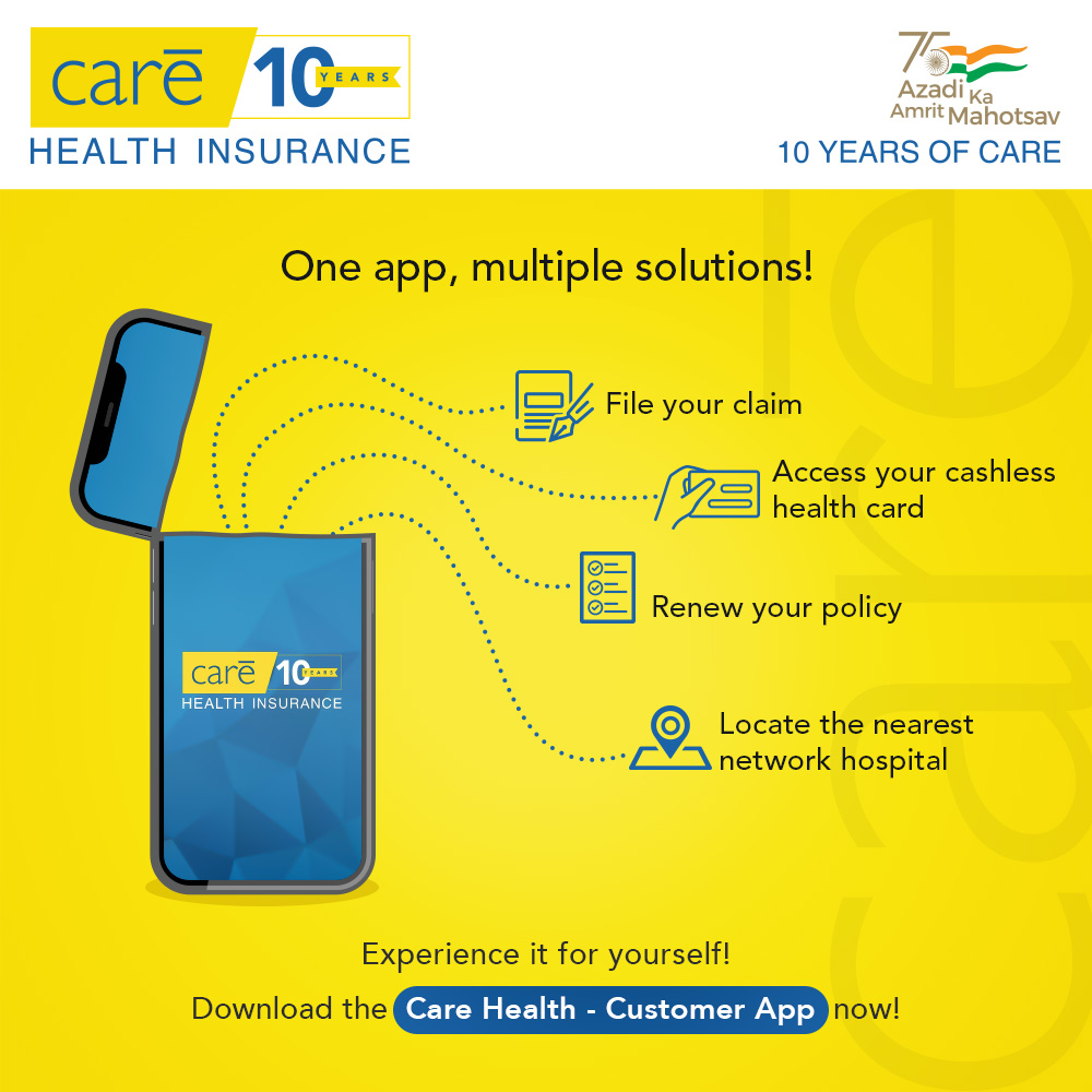 careinsuranceIN's tweet photo. Simplify your life by installing the Care Health - Customer App! Click here: https://t.co/xx6tnmTvYl
#carehealthinsurance #healthinsurancepolicies #familyhealthinsurance #Careapp #Customerapp #CareHealthCustomerApp #Care #paperlesshealthinsurance #Careapnoki https://t.co/jwZDxETqyI