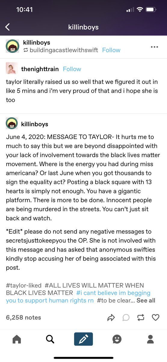 ruinmyself13's tweet photo. This being the last thing taylor liked on tumblr still pisses me 😭😭😭 why did you have to ruin it for everyone? https://t.co/1uk9fgCBkJ