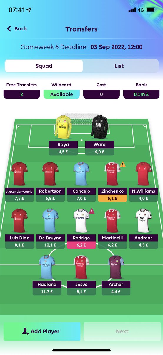 Jontez_HD's tweet photo. Nån som har samma problem som mig, spelarnas pris är lägre än vad de faktiskt är värda… tex rodrigo och martinelli är värd mer än 6,2 men får bara 6,2 om jag säljer…🙃 försökt att byta i 3 dagar men förlorar 0,4m vid byte så känns inte värt @OfficialFPL https://t.co/Dk1oY6MUbM