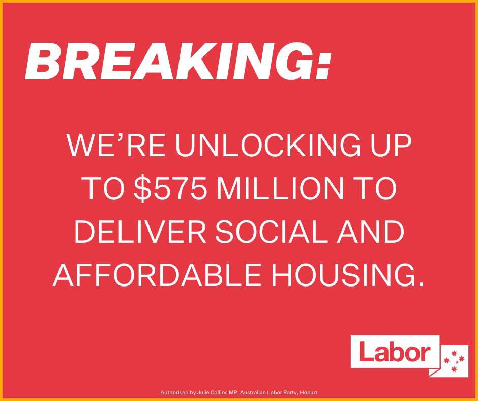 The Albanese Government understands that the keys to a home can be the key to getting a job, so we are taking action to get more homes on the ground.
 
This will support our commitment to build 30,000 new social and affordable housing properties. #JobsSummit