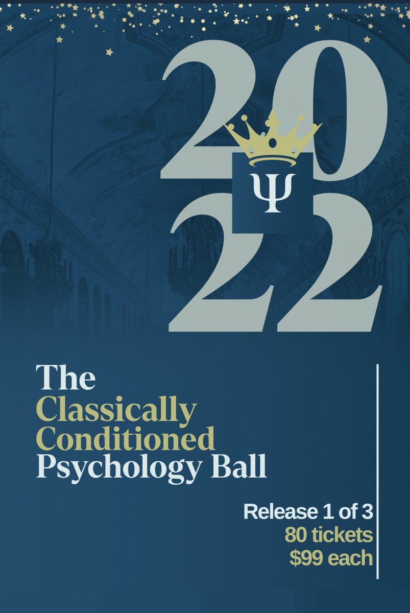 FlindersFPSA's tweet photo. Hey everyone!
Exciting times - the first of three ticket releases for our 2022 Classically Conditioned Psychology Ball will go live this Sunday at 7 pm!

We expect to sell out, so don’t forget to grab your tickets :)

https://t.co/VuHy7lJuiQ https://t.co/s6Iz13eZ0Z