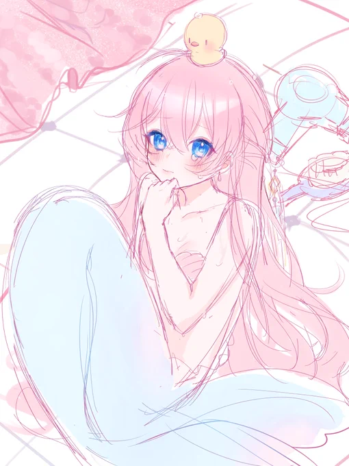 a babu please dry your mermaid shortly after their bath they will get cold 