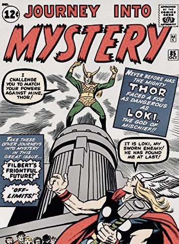 thor and loki’s first appearances in the marvel comics - journey into mystery issues #83 &amp; #85