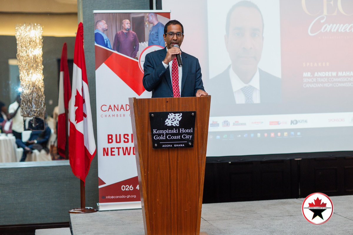 fiamor_p's tweet photo. .@CanadaGhana CEOs Connect! A great platform to promote the work of the @TCS_SDC to captains of industry https://t.co/pa7b36x3So