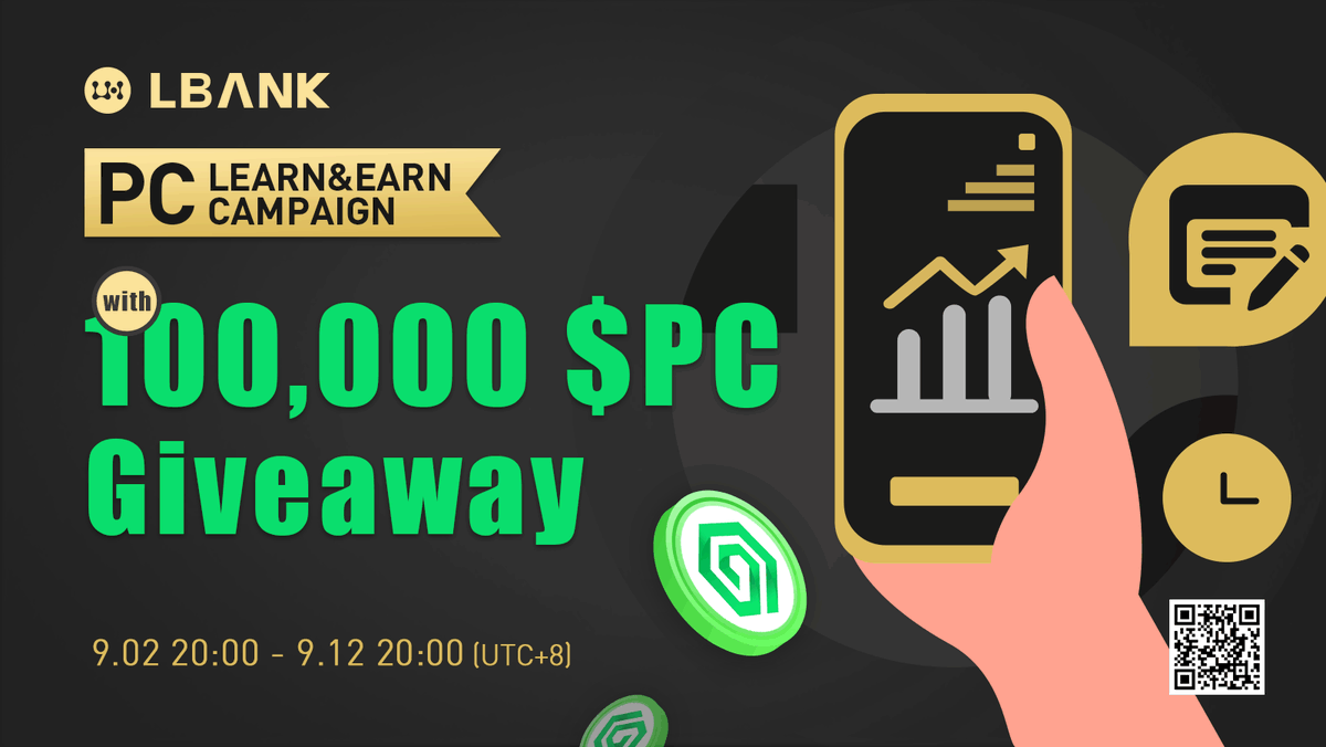 🌋 $PC Learn&amp;Earn Campaign !

💎200 lucky winners share 100,000 $PC Giveaway

1️⃣ Follow me &amp;  <a href="/Plugchainclub/">PLUG Chain Club</a>
2️⃣ RT &amp; add #PC #LBank &amp; @ 3 friends
3️⃣ Join t.me/plugchain &amp; discord.gg/GdpPzUt89E
4️⃣ Fill in: bit.ly/3wSqAl4

#crypto #giveaway