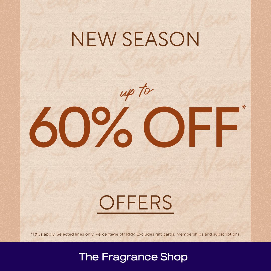 AffinityDevon's tweet image. It’s time to switch your sweet summer scents for the warmer autumnal fragrances as we enter the
new season 🍂

Shop The Fragrance Shop’s New Season Offers at up to 60% off!

#affinitydevon #affinitydevonoutlet #thefragranceshopuk #scents #offers #shopping #newseason #september