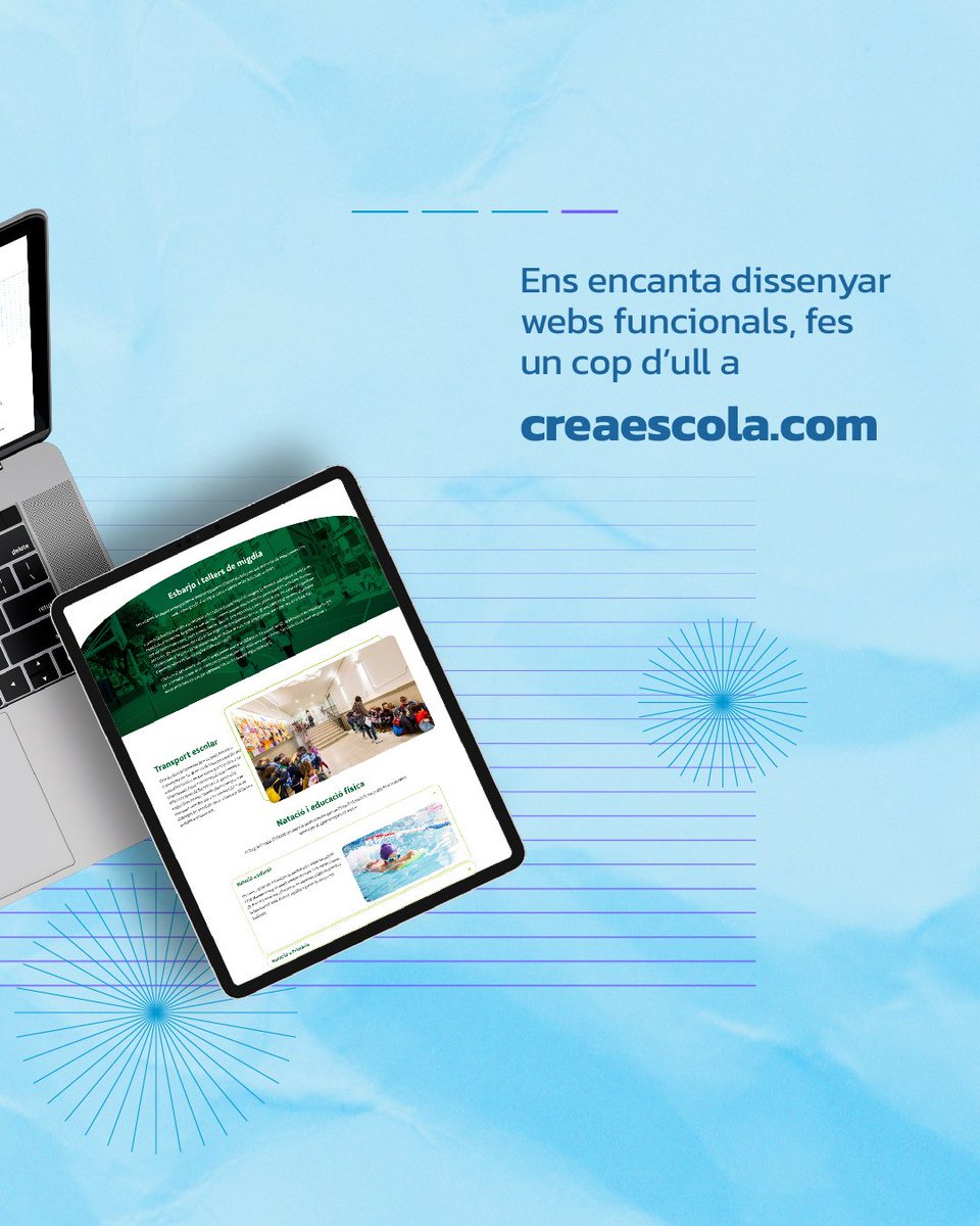 Coneixes l’Escola Projecte? Ara fa un temps vam desenvolupar la seva pàgina web, mantenint la seva identitat i adaptant-la al responsive. Doneu un cop d’ull a escolaprojecte.org! 💻
#desenvolupament #web #xarxessocials #campanyes #promocio #paginaweb