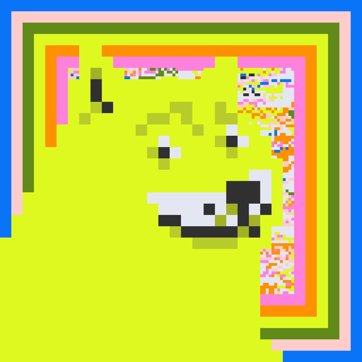 One piece created for every month of this mfing bear mkt. Sept  – Trippin' balls

#WAGMI #pixelart #doge #mfers #NFTCommunity #NFTartist