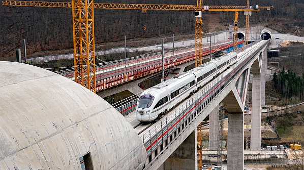 High Speed not Highway              - SAVEATRAIN.COM #passengerrail #germanrail #icetrains #trains highspeedline #bridge #railbridge #ulm #wendlingen