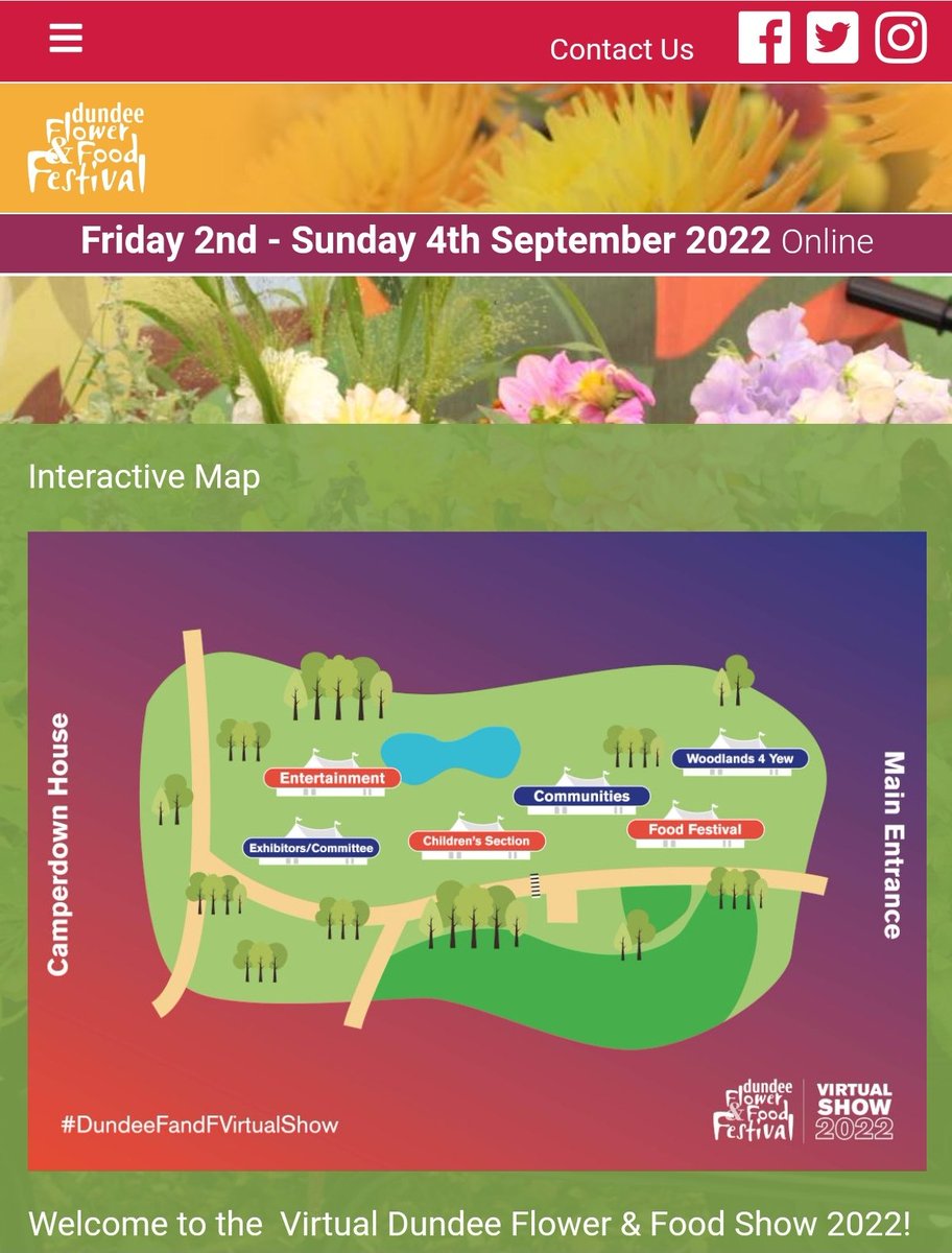 FionaChristison's tweet photo. Fancy a virtual visit to the 34th Dundee Flower and Food Festival? Go on have a visit - there's lots on... https://t.co/5Pg2oUfaC1

#DundeeFandFVirtualShow https://t.co/5U8YCSCyTY