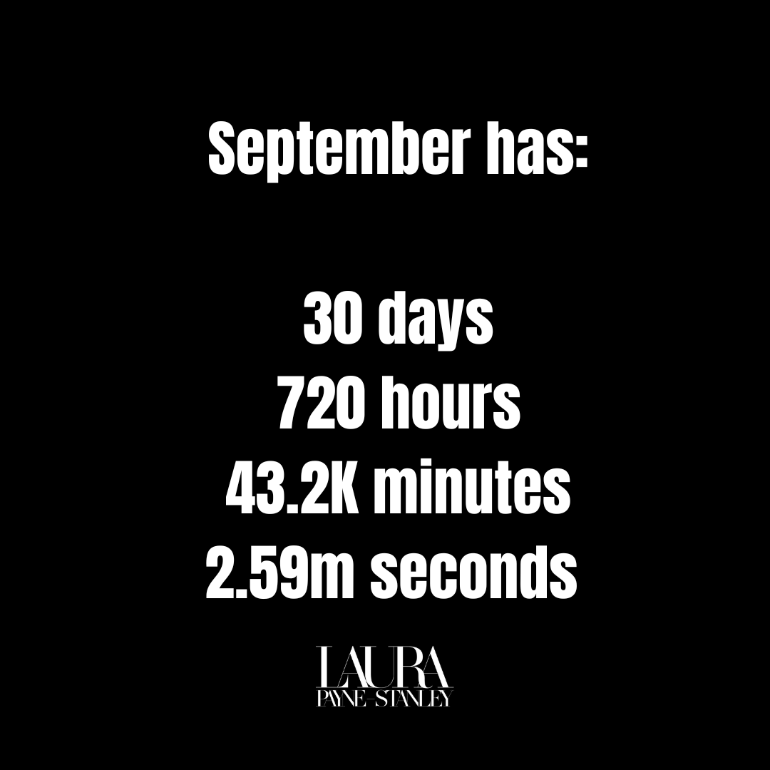 How are you spending your September?