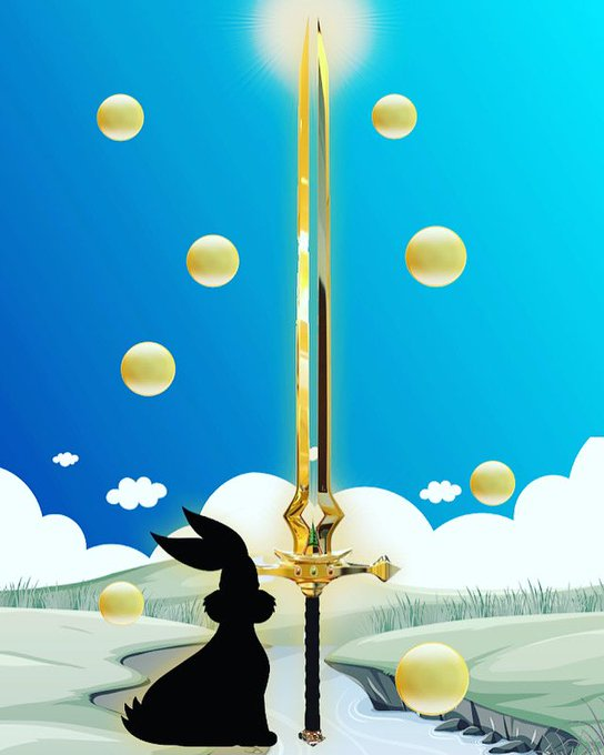 RootClement's tweet image. Happy bunny Friday 🐰🔥 *Ace of Swords 🗡* check out our collection in 
@opensea
 😉 link in bio #nfts #nft #nftart #nftcommunity #nftcollector #nftartist #crypto #digitalart #cryptoart #art #ethereum #opensea #nftcollectors #blockchain #nftdrop #cryptocurrency #nftcollectibles
