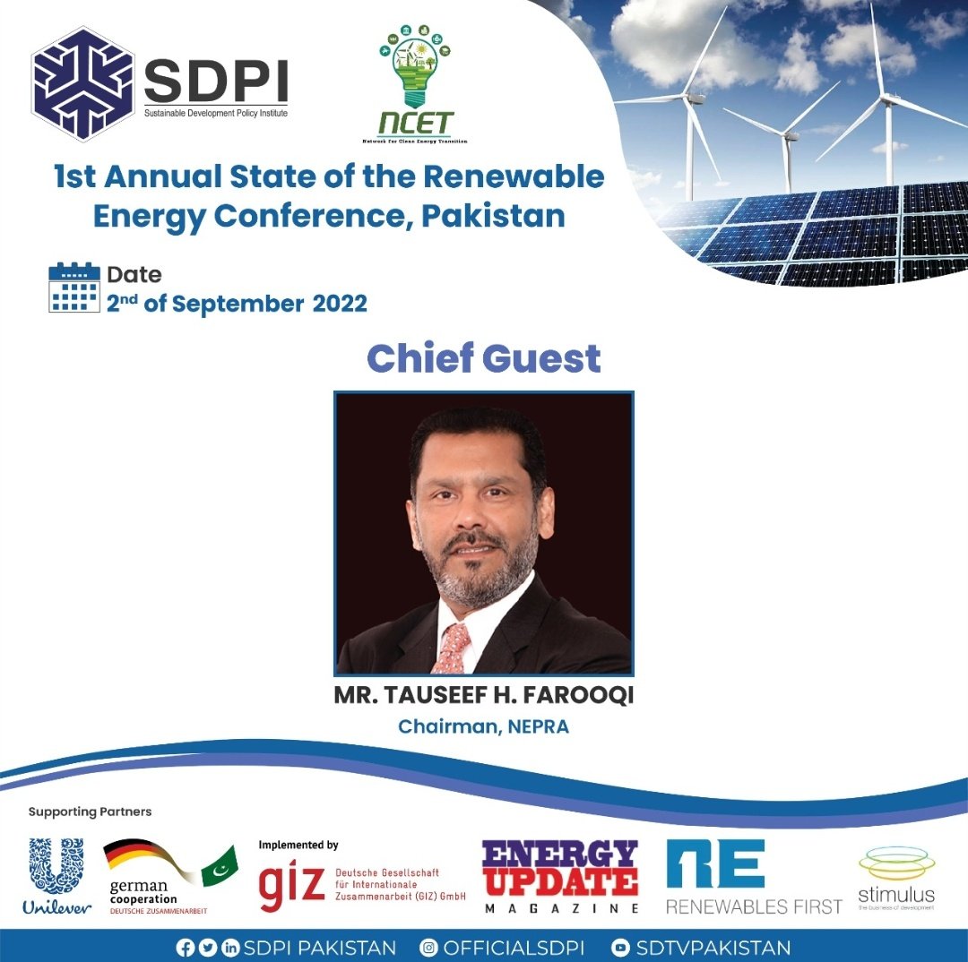 KashfSpam's tweet photo. "Business lead the countries everywhere, What we need to do is to equip them with the least cost of doing business in Pakistan" says Mr. TAUSEEF FAROOQI Chairman @NEPRA during #ASREC by @SDPIPakistan https://t.co/sjJRjGO4yG