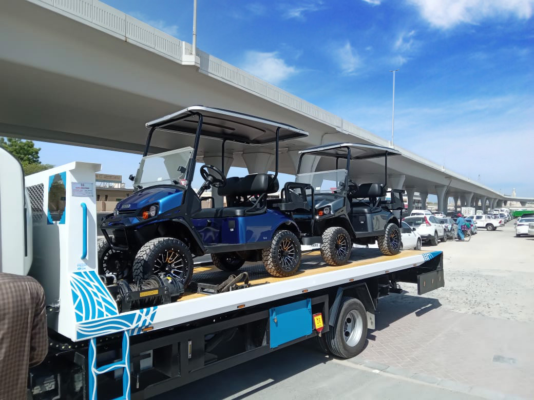 VentanaLLC's tweet photo. !! Delivery Day !!
E-Z-GO® Express™ S4 golf carts are going out for delivery to one of our customers in UAE.

For more information please contact: 
Email: info@ventanallc.com; Tel: +97143231603; 
Website: https://t.co/jsy5SeE8yG

#EZGO #Cushman #ExpressS4 #golfcart #ventanallc https://t.co/Jvb8DyPxog