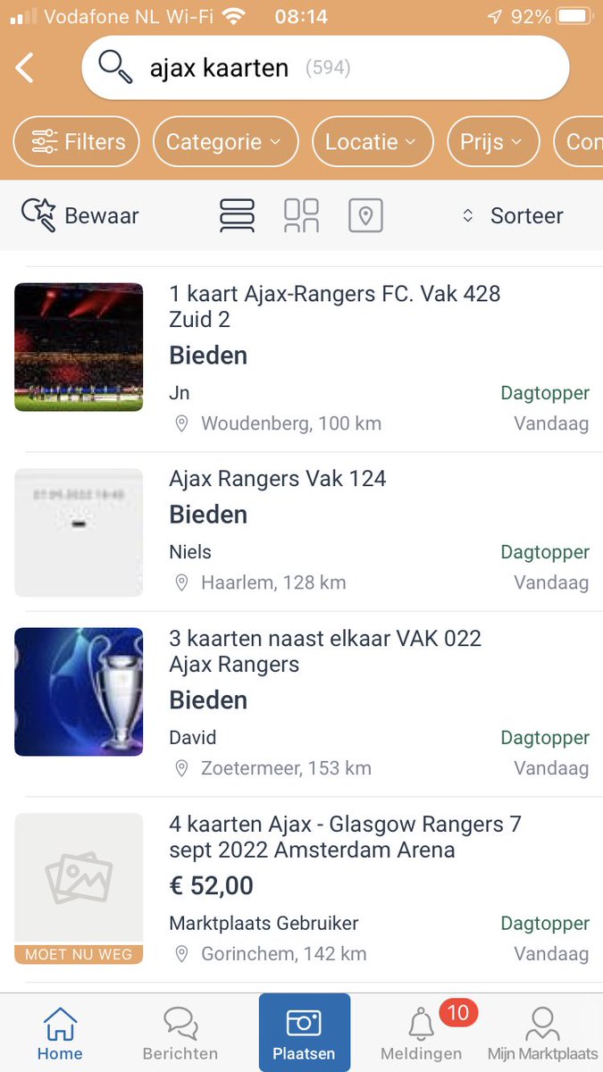 Na 4 uur ‘vastzitten’ in de ticketshop en geen kaarten een dag later heel marktplaats vol…. #kansloos <a href="/AFCAjax/">AFC Ajax</a> dit kan toch niet?!