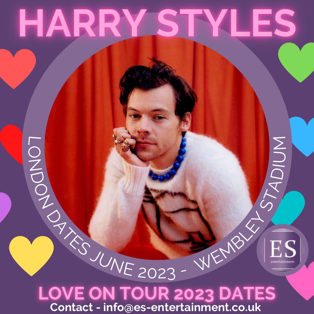 Couldn’t get #HarryStylesLoveOnTour tickets yesterday? We have exclusive seating for all London dates. Email us now to be there! ❤️💜🧡💛💚