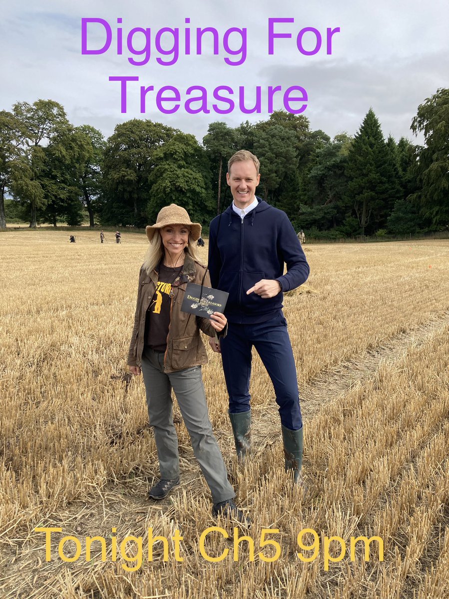 michaelastracha's tweet photo. Digging For Treasure Ep 2 tonight @channel5_tv with @mrdanwalker @Raksha_Digs &amp;myself. (Can’t decide if my hat is ‘Indiana Jones’ or ‘Bill &amp; Ben The Flower Pot Men’!!) We’re in Scotland this week. @dfttc5 #DiggingForTreasure 🪙 https://t.co/F9FJAeYkua