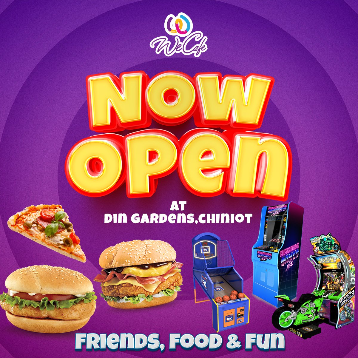 DinGardens's tweet photo. Finally the wait is over. Your Favorite Food Cafe, Wecafe is now open in Din Gardens Chiniot.
Join us with your family and enjoy every single bite. Another promise fulfilled.
Stay tuned for more updates.
#wecafe #housingsociety #chiniot #dingardens https://t.co/oBiKUa244y