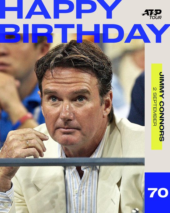 Wishing the former World No.1 and 8x Grand Slam champion, Jimmy Connors, a Happy Birthday! 