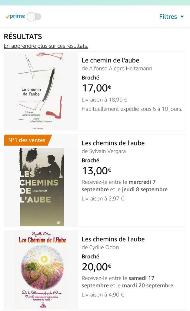 Les chemins de l’aube de Sylvain Vergara est n1 des ventes « XXe siècle » sur Amazon. <a href="/EditionsAmpelos/">Eric Peyrard</a> 
#protestantisme #deportation #temoignage #litterature #XXe