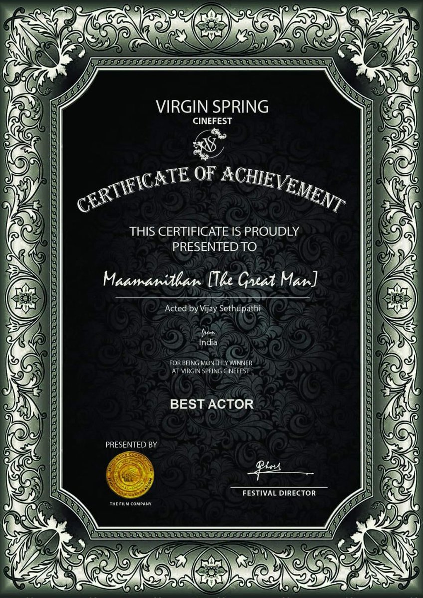 CineemaJunction's tweet photo. #Maamanithan bags three awards
Best Narrative Feature,
Best Director &
Best Actor Award from #VirginSpring Cine-fest happened at West Bengal
#MaamanithanonAHA
@YSRfilms @U1Records @ilaiyaraaja @seenuramasamy @VijaySethuOffl @studio9_suresh @onlynikil #CineemaJunction https://t.co/nzbD2jxVwo