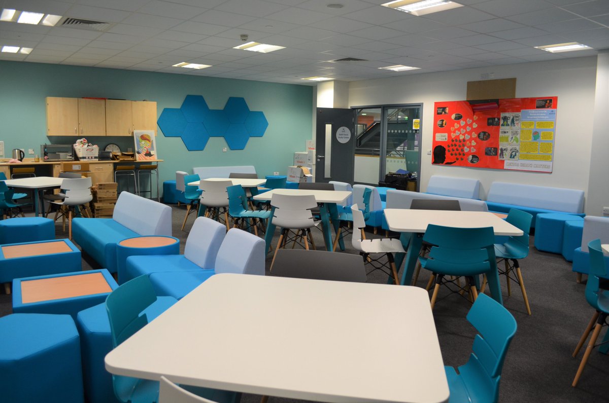 BeckfootSchool's tweet photo. Here it is...designed by the Sixth Form students, for the Sixth Form students. Areas for quiet study and social time. Well done to all involved! 👏 https://t.co/0ynlamODOI