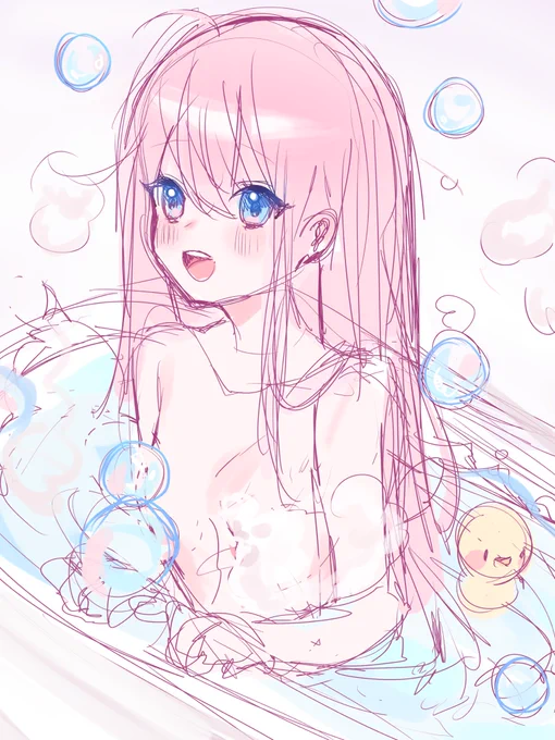  would any cute girls like to come take a bath ?  