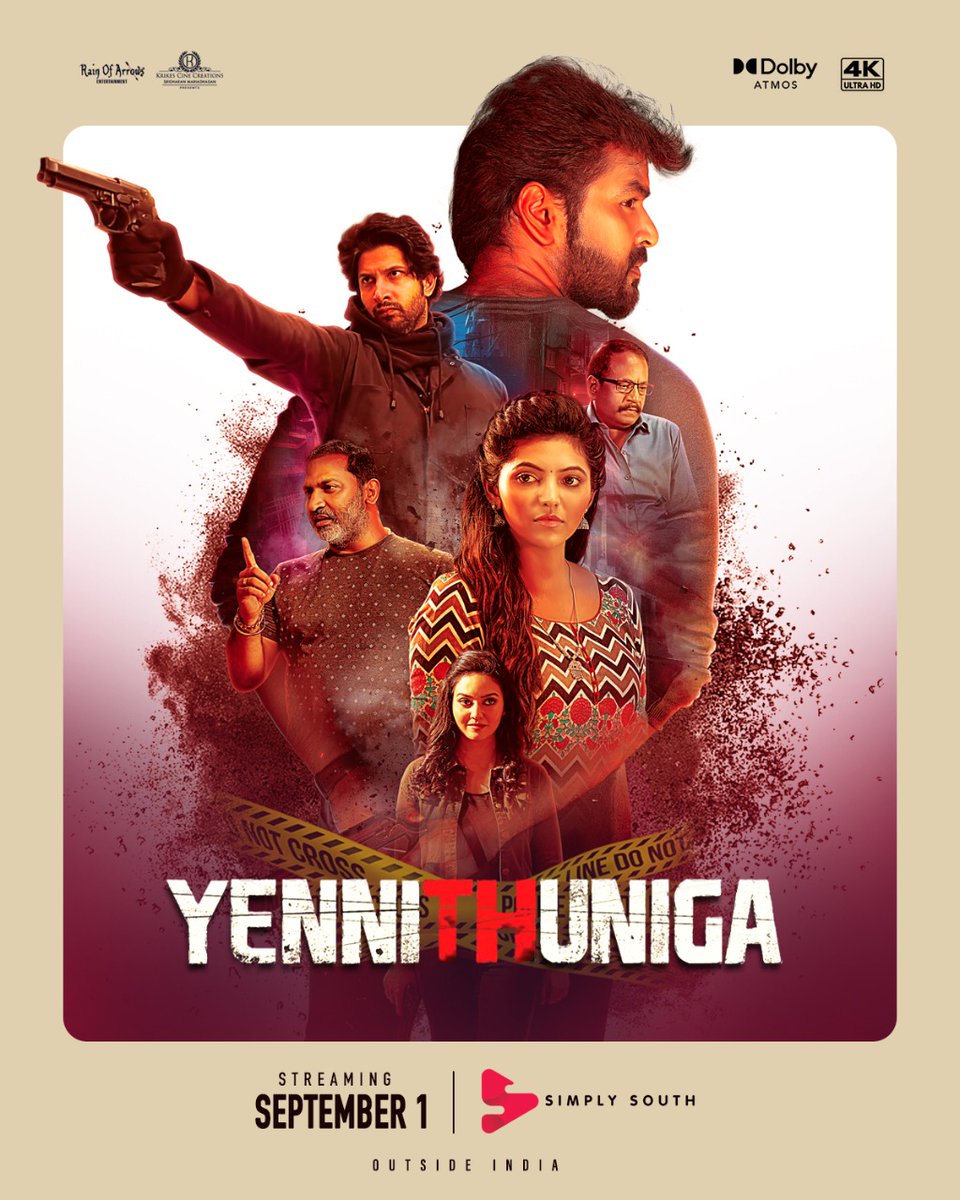 peackermedia's tweet photo. OTT Updates
Name: #yennithuniga
Language: #tamil
Country: #india
Channel: @SimplySouthApp
Actor: #jai #athulyaravi #vamsikrishna @Actor_Jai @AthulyaOfficial
Director: #vettriselvan
#peacker #PeackerMedia #PeackerStudio #ottupdates #simplysouth #video #action #drama #movie https://t.co/i1I2m0r8oE