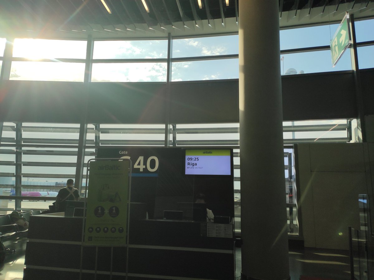 On the way to #BH2022 
Fortunately airbaltic is not on strike 😬