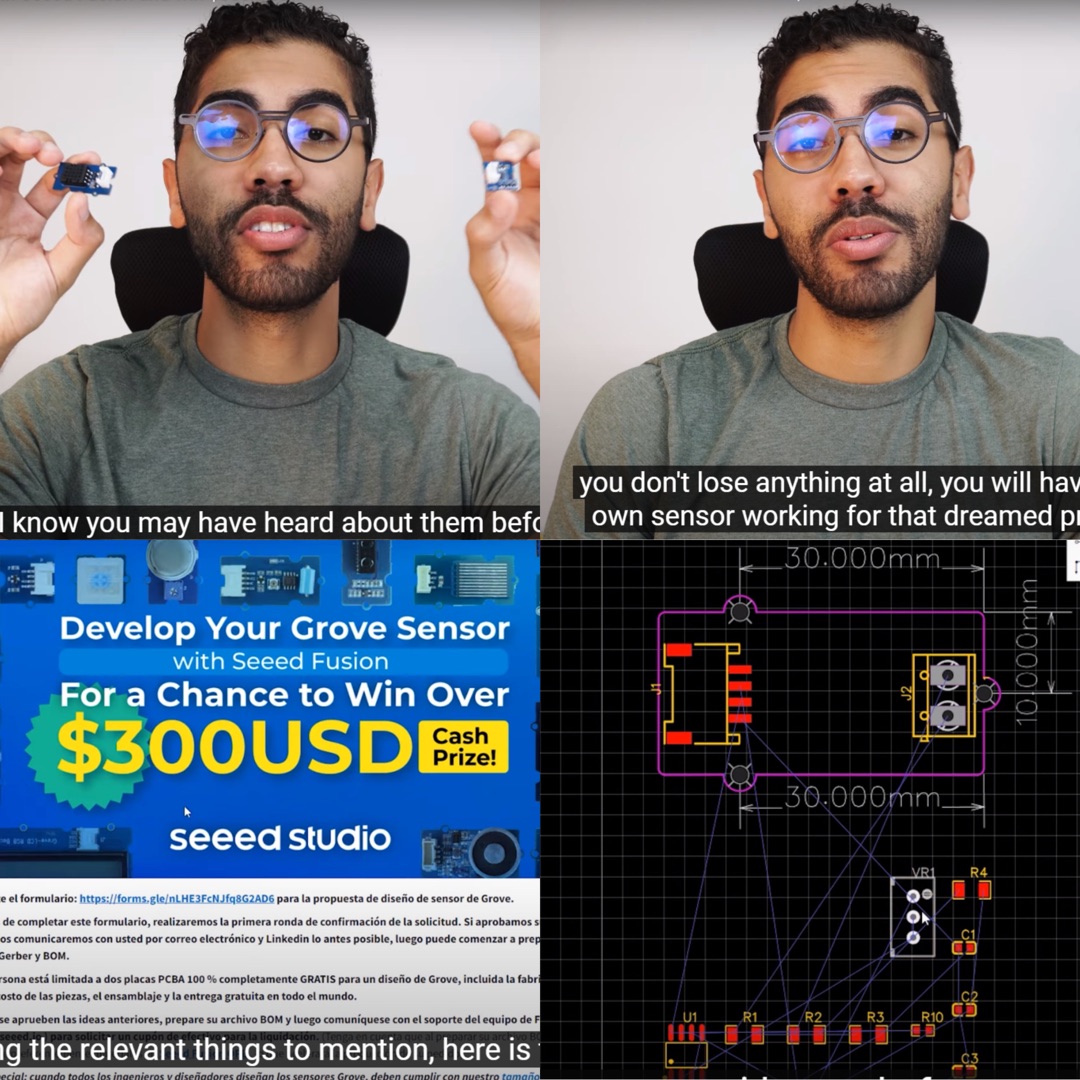 seeedstudio's tweet image. 😜Friday is here, what are your plans for the weekend? How about designing your dream sensor with #SeeedFusion and winning $300 USD? 
👨‍💻Electronic engineer @mcmchriis today will share with you how interesting to design your own #Grovemodule. Learn more: lnkd.in/gna3G2WC