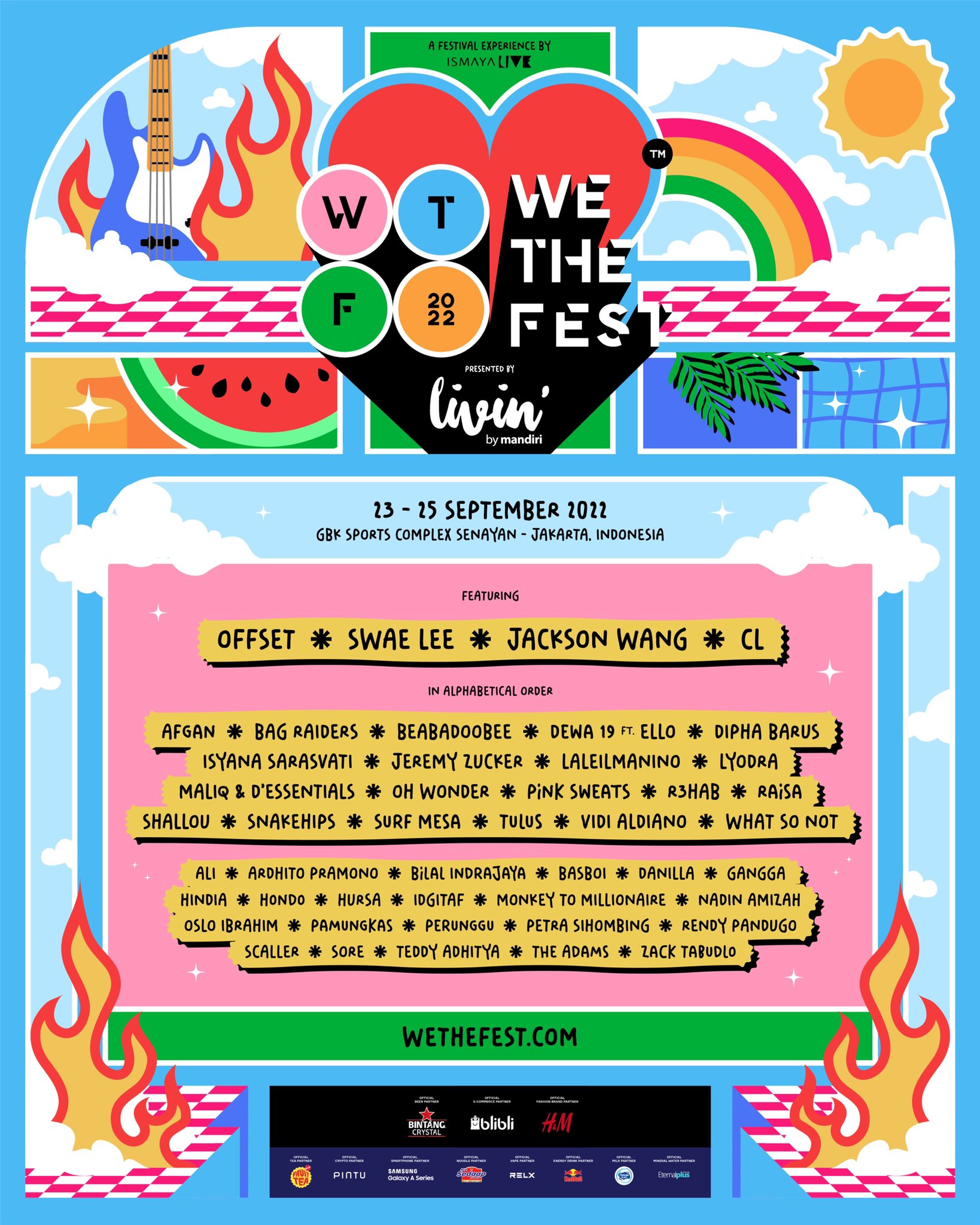 Line Up We The Fest 2024 Ronda Kirsteni