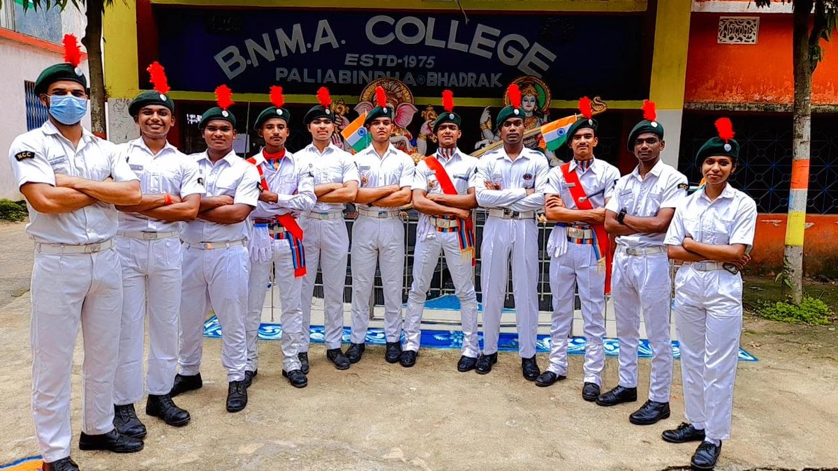 BiswojitPani's tweet photo. #BNMA_college_Paliabindha_Bhadrak
#NCC_Odisha
@Bdk_salandi 
@kalinga_sagar 
@pradeep_basak https://t.co/fUIKyUnVrN