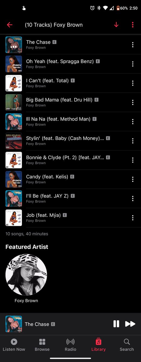 Slappy_san's tweet photo. #NowPlaying️ #10Tracks @FoxyBrown https://t.co/wxni8DXOIG