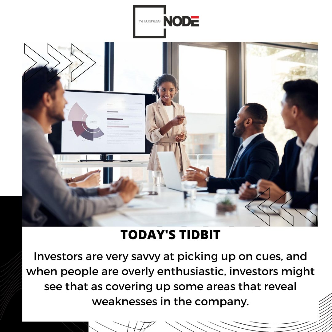 TheBusinessNode's tweet photo. Although it’s a good idea to show confidence in yourself, you don’t want to seem overly promotional. It is better to support your pitch with facts.
#business #entrepreneurship #strategy #investmentpitching #fridaymotivation #thebusinessnode https://t.co/AbRIHR10gJ