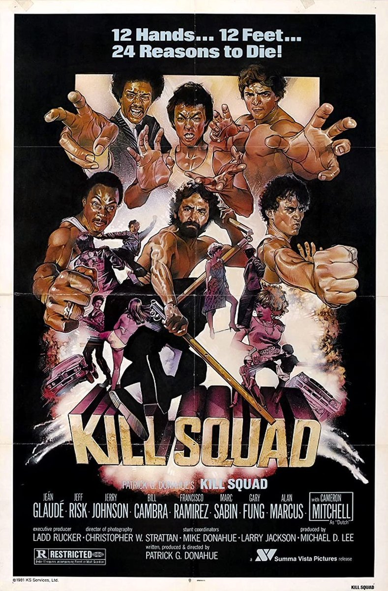 FilmMomatic's tweet photo. #NowWatching KILL SQUAD #PatrickGDonahue #JeanGlaude #JeffRisk #JerryJohnson #CameronMitchell #FranciscoRamirez #BillCambra #GaryFung #MarcSabin #AlanMarcus #SeanPDonahue https://t.co/ZMVbyHrzz7
