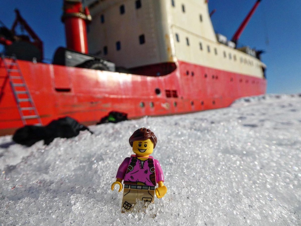 akbidgood's tweet photo. Lego Anna’s Arctic adventure was made so much better by the ice! More ice = less swell = less sea sickness.
#womeningeology #womeninstem #iceclassship #80degreesnorth https://t.co/CoCPejobQ2