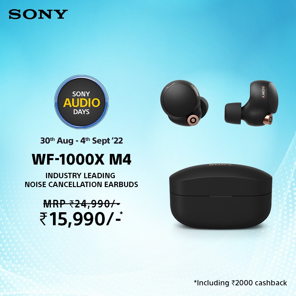 sony_india's tweet photo. Celebrate these #SonyAudioDays by taking your listening experience to the next level. Grab the amazing offers on Sony audio products &amp; bring home your favourite earbuds, headphones, &amp; speakers. Get ready!
Shop at SC: https://t.co/BprTrQ9WV1
Shop On Amazon: https://t.co/aJeBsmSYKt https://t.co/caCYChGii7