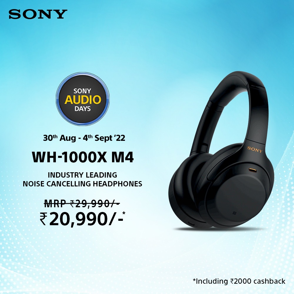 sony_india's tweet photo. Celebrate these #SonyAudioDays by taking your listening experience to the next level. Grab the amazing offers on Sony audio products &amp; bring home your favourite earbuds, headphones, &amp; speakers. Get ready!
Shop at SC: https://t.co/BprTrQ9WV1
Shop On Amazon: https://t.co/aJeBsmSYKt https://t.co/caCYChGii7