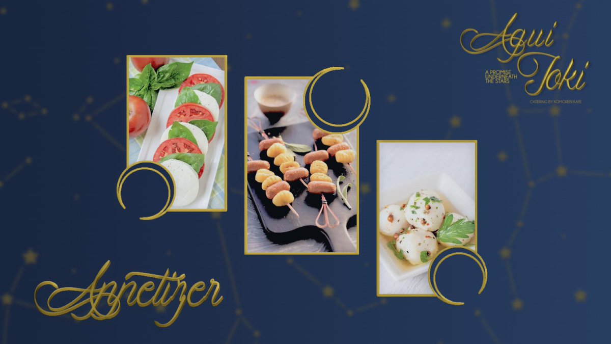 KafeKomorebi's tweet photo. ㅤ
ㅤ
ㅤㅤ❨ ੈ‧₊˚ ❩ APPETIZERS.
ㅤㅤㅤ #ThePromisedStars
ㅤㅤㅤ #AguinKaeNaLang
ㅤㅤㅤ #TheDayStafsCollide
ㅤ
ㅤ https://t.co/tFoBqL6TJ7