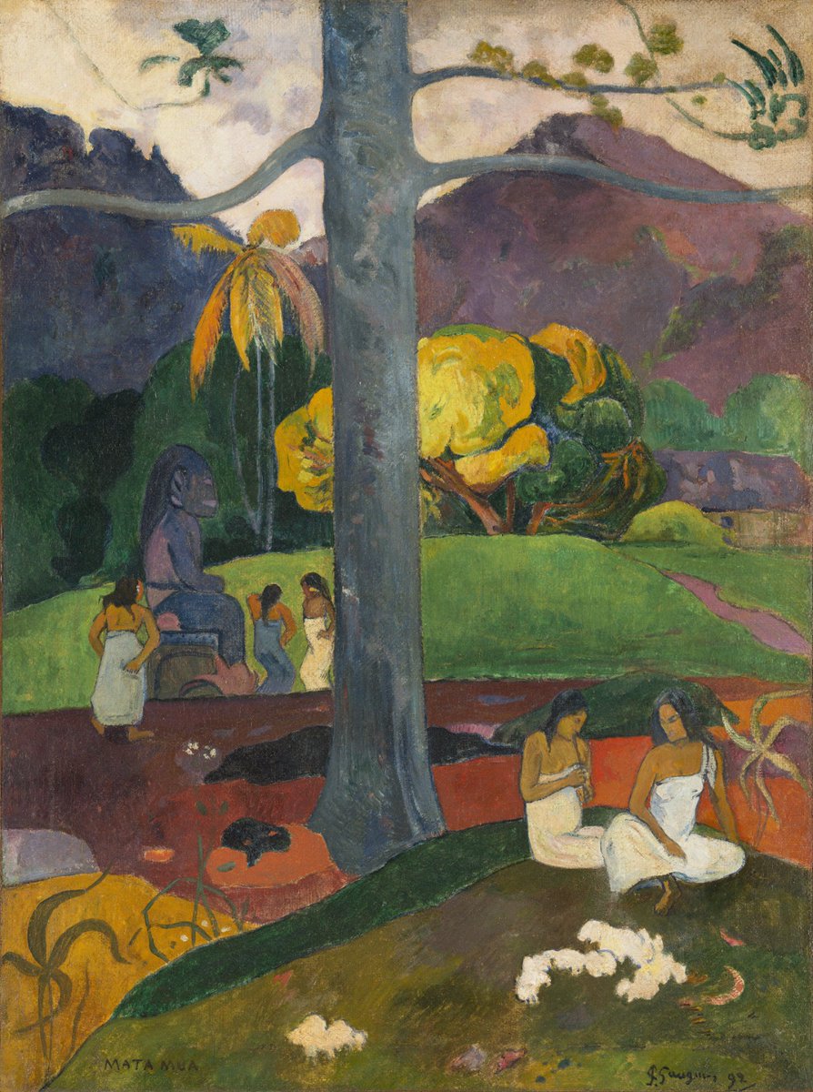 Emocionaelarte's tweet photo. Sé que te gustaría habitar en la ‘tierra fabulosa’ y virginal que #Gauguin imaginó cuando se propuso #EmocionArte. Que gozarías, como él, de la dicha de vivir en armonía con la naturaleza, en el paraíso ‘perfumado’ que ‘antaño’ floreció en los #MaresdelSur. #MataMua @MuseoThyssen https://t.co/TLLsi0ZktI