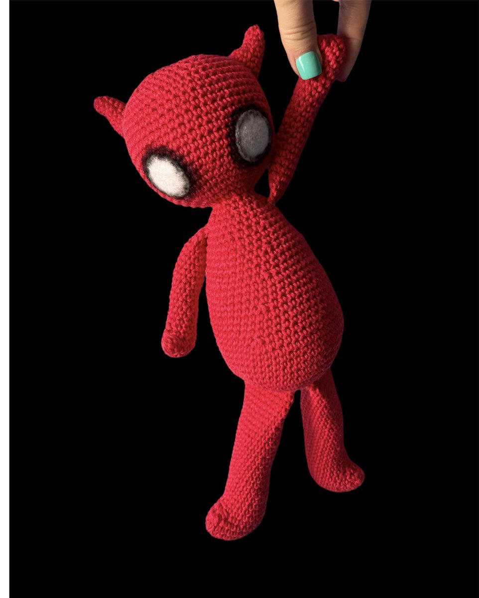 September means Halloween right? Fancy your own little demon? You can order one from my website for adoption. Or if you can crochet you can make your own and grab the pdf pattern on my site under <a href="/ArticYarny/">ArticYarny</a> patterns. citradolls.com #MHHSBD #earlybiz #Amigurumi #crochet