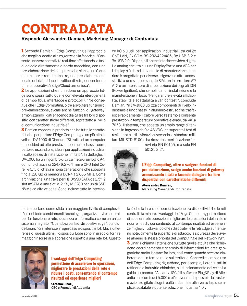 Alleantiasrl's tweet photo. L’Edge Computing come tecnologia abilitante per l’#IIoT? Leggi l'intervista di Stefano Linari CEO e Founder di @Alleantiasrl sulla rivista #automazioneintegrata del @tecnichenuove.
⬇ SCARICA ALLEANTIA ISC SOFTWARE FREE ⬇
https://t.co/vxCoD2mi6V
 #industry40 #IIoT #isc https://t.co/2jqmQ2zZ97