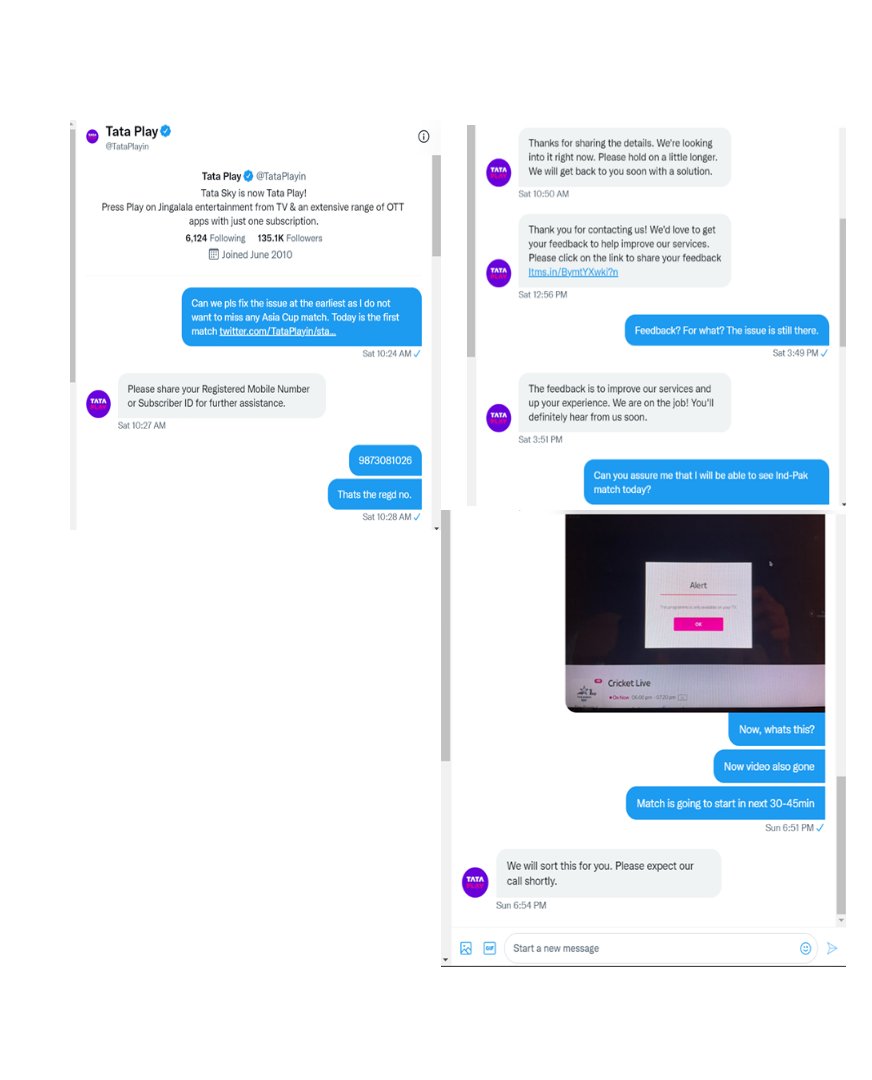vipinkbhatt's tweet photo. @TataPlayin Your extremely poor service &amp; unwillingness to resolve the issue, forced me to purchase @DisneyPlusHS subscription. https://t.co/uJNAM2sKui