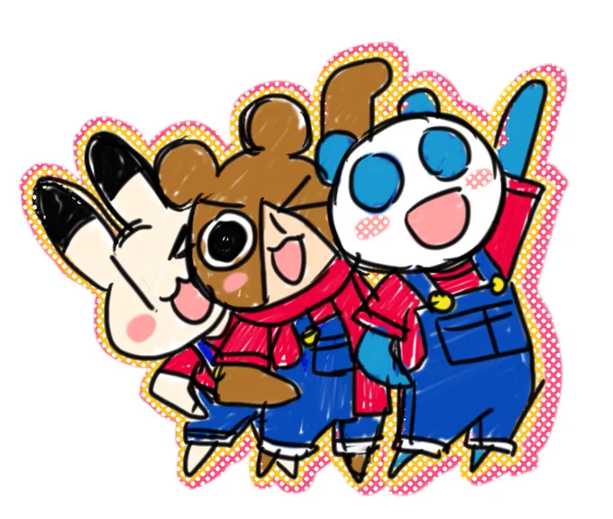 姉に「ラフのがかわいかったね」と言われたアクスタラフがこちらです私の絵はラフが1番かわいい(わかる)これチャイルドプレイのチャッキーのイメージだったんだけど、チャッキー赤シャツじゃないんだね…なんか違うなとは思ったけど 