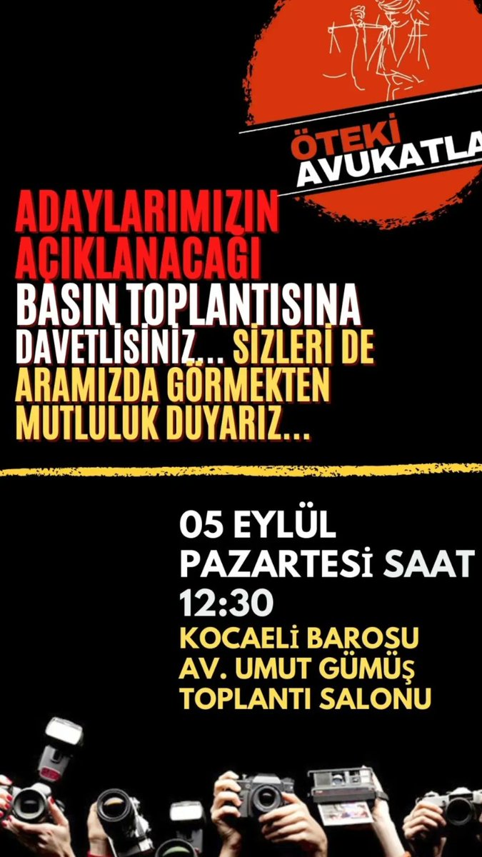 Öteki Avukatlar (Kocaeli Barosu) (@otekiadaylar) on Twitter photo 