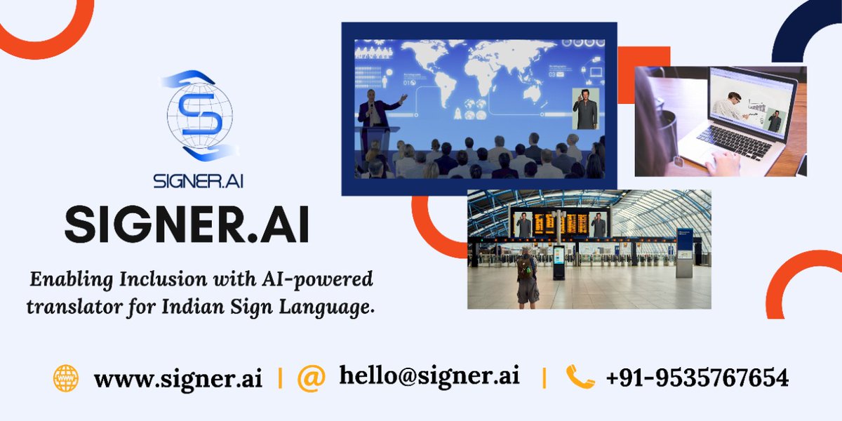 signer_ai's tweet photo. https://t.co/j6shmUbzDv Enabling Inclusion with AI-powered translator for Indian Sign-Language. https://t.co/xCWkE6HDZc
