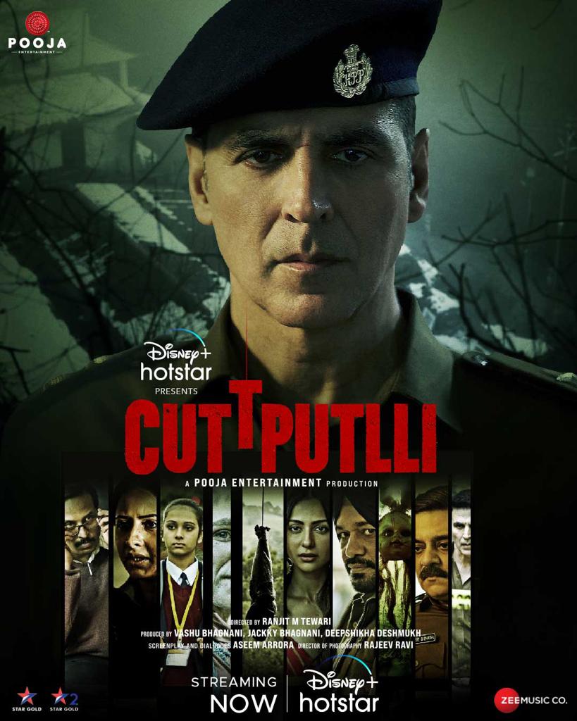 Finally, after a long time, an intense, gripping, and hard-hitting thriller is here! #CuttputlliOnHotstar Streaming only on @DisneyPlusHS #Cuttputlli @vashubhagnani @ranjit_tiwari @jackkybhagnani @akshaykumar @Rakulpreet @honeybhagnani @sargun_mehta @poojafilms @ZeeMusicCompany