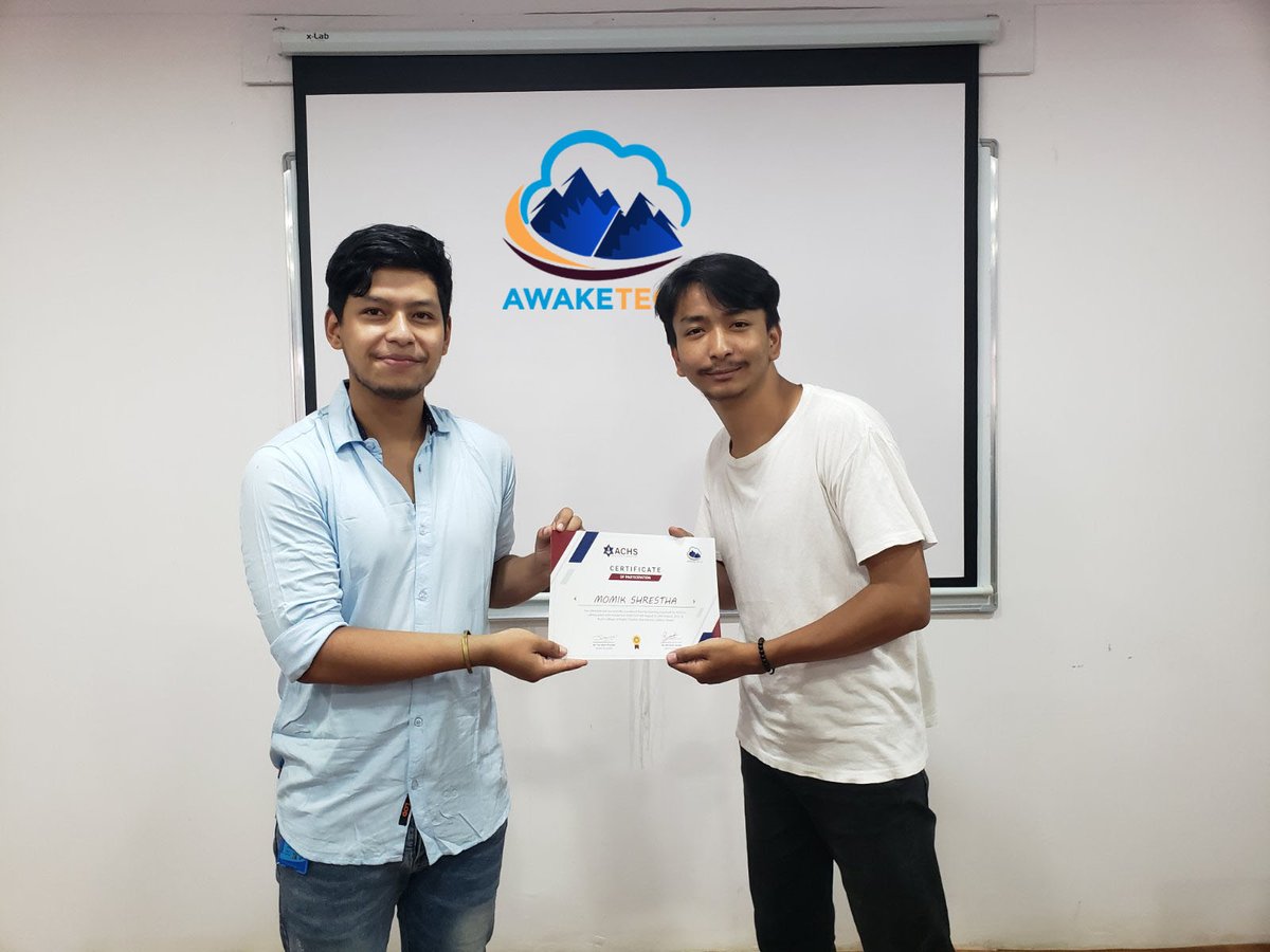 AwakeTechSoln's tweet photo. DevOps Bootcamp conducted by #AwakeTech in association with #ACHS to BCA 𝗙𝗶𝗻𝗮𝗹 𝗬𝗲𝗮𝗿 𝗦𝘁𝘂𝗱𝗲𝗻𝘁𝘀 of Asian College of Higher Studies.
Special Thanks to @ACHS  for providing DevOps career session platform to your students.
#AwakeTech #DevOps #Training #students https://t.co/Osva5LJeam